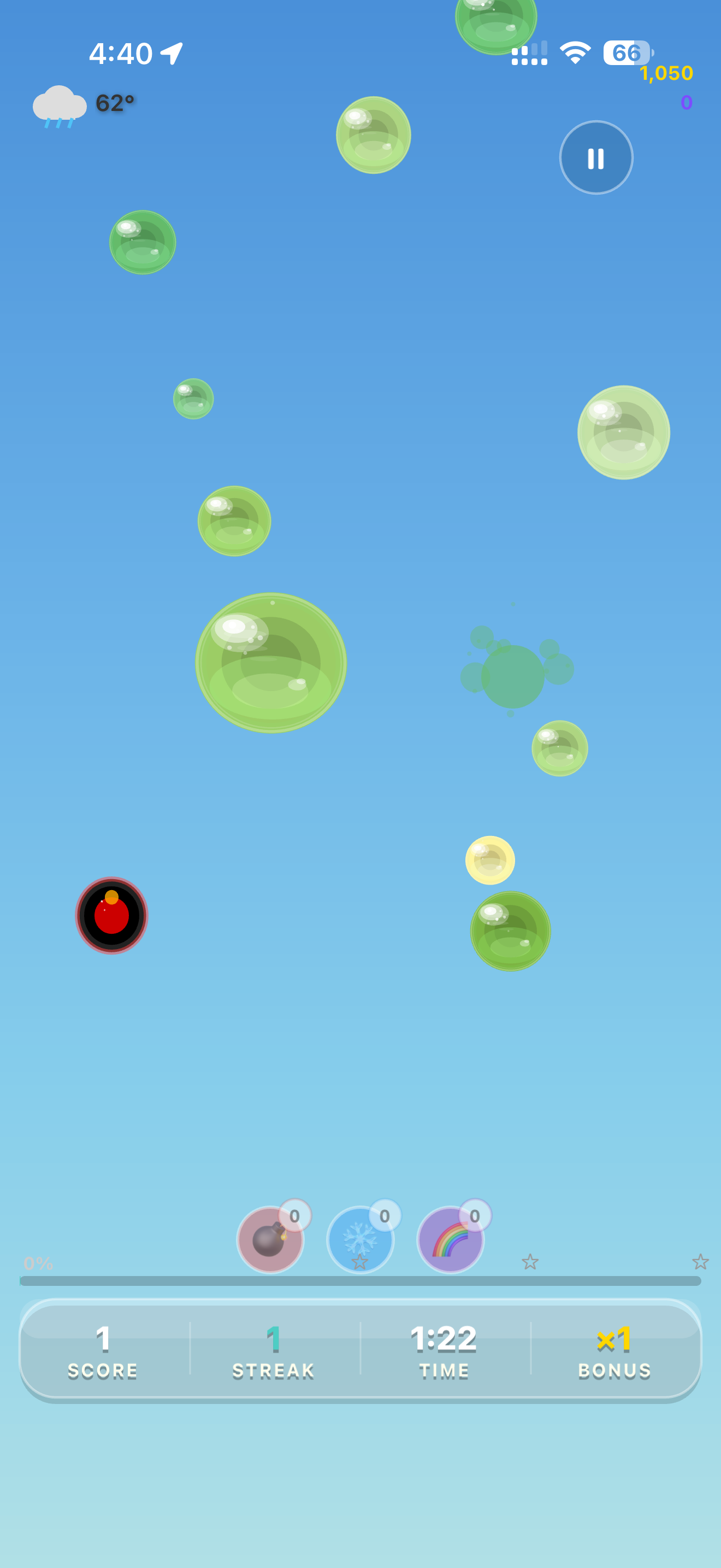 Screenshot from Splat Pop